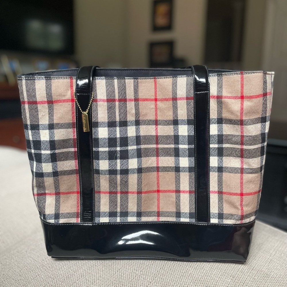 Eliza B. Plaid Tote